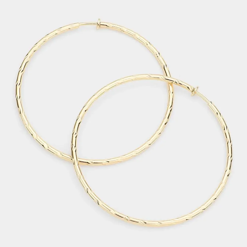 Hip and Cool Clip on Earrings Two effortless elegance